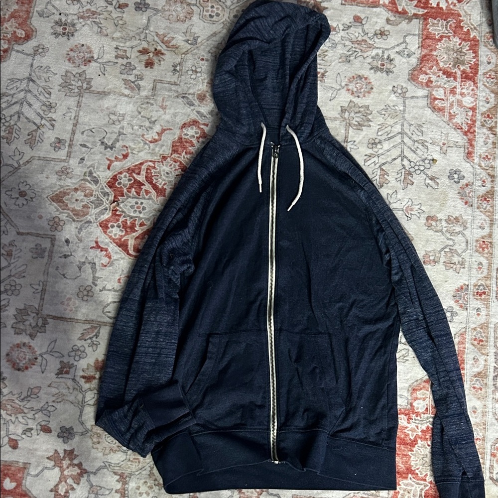 Old Navy Men's Dark Blue Zip-Up Sweater